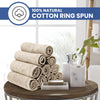 Linteum Textile Washcloth Set 100% Soft Cotton Zero Twist 16 Single Ring Spun Premium Washcloths Face Towel 13x13 Inch
