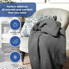 Linteum Textile Supply Leno Weave Blanket, 100% Cotton, Lightweight, Warm, Extra-Fluffy, Premium and Durable Soft & Cozy Bed Blanket for Bed, Couch, Sofa Throw for All Season