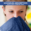 Linteum Textile Washcloth Set 100% Soft Cotton Zero Twist 16 Single Ring Spun Premium Washcloths Face Towel 13x13 Inch