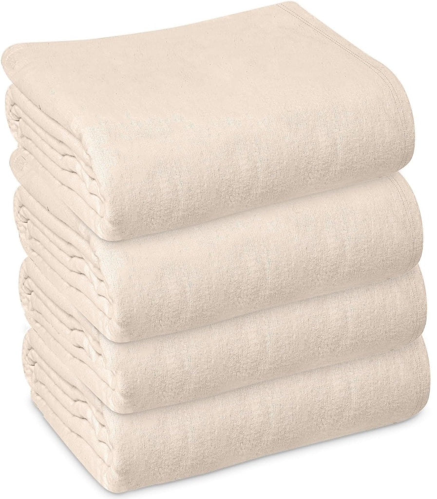 Linteum Textile Hospital Patient Bath Blanket Unbleached 70x90 in. 1.4 lb.