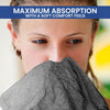 Linteum Textile Washcloth Set 100% Soft Cotton Zero Twist 16 Single Ring Spun Premium Washcloths Face Towel 13x13 Inch