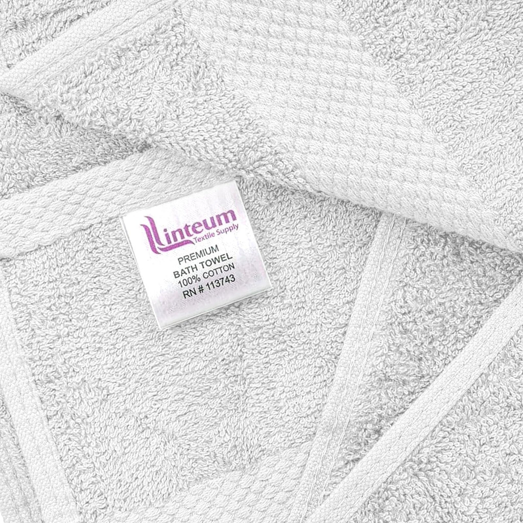 Linteum Textile Supply Luxury Bath Towels Highly Absorbent Quick Drying Towels with 100% Ring-Spun Cotton Material for Home, Hotel, Spa, & Gym (24x48 inches)