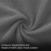 Linteum Textile Face Towel Set 100% Soft Cotton 16 Single Ring Spun Premium Durable Washcloths 12x12 Inch