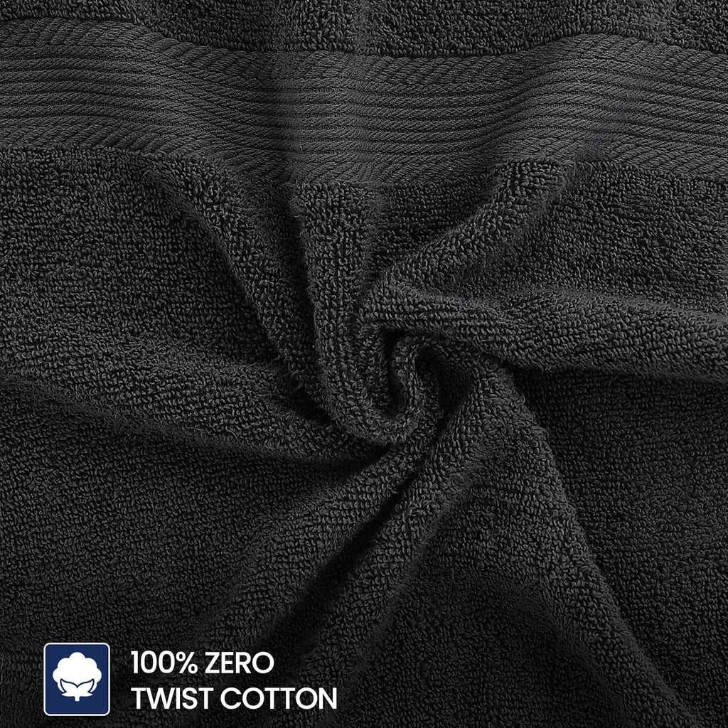 Linteum Textile Supply Hand Towels for Bathroom 16x27 Inches 100% Cotton Zero Twist Hand Towel Set Quick Dry Highly Absorbent Spa Towels Bulk for Salon, Home, Hotel, Gym