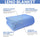 Linteum Textile Hospital Thermal Blanket 66x90 Inch 100% Cotton Breathable Soft and Cozy Open-Cell Weave Design Bed Blanket for Bed, Couch, Sofa Throw for All Season, 2.5 lb