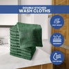 Linteum Textile Washcloth Set 100% Soft Cotton Zero Twist 16 Single Ring Spun Premium Washcloths Face Towel 13x13 Inch