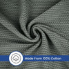 Linteum Textile Supply Leno Weave Blanket, 100% Cotton, Lightweight, Warm, Extra-Fluffy, Premium and Durable Soft & Cozy Bed Blanket for Bed, Couch, Sofa Throw for All Season