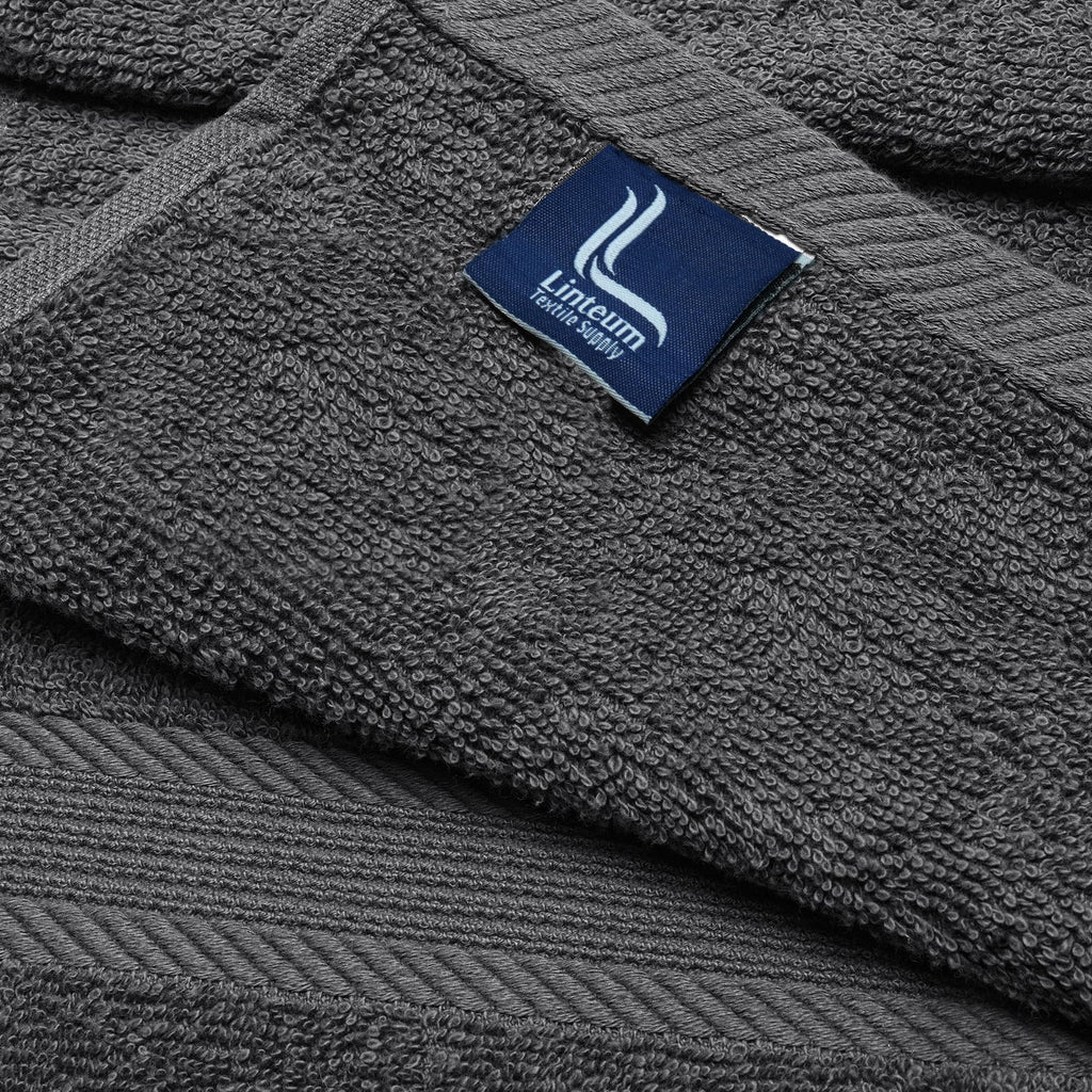 Linteum Textile 20x40 Inch, 100% Cotton Premium-Quality Hair Towels, Salon, Spa, Pool and Gym Towels 16s Ring Spun Quick Dry Fresh & Fluffy Absorbent and Plush