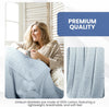 Linteum Textile Supply Leno Weave Blanket, 100% Cotton, Lightweight, Warm, Extra-Fluffy, Premium and Durable Soft & Cozy Bed Blanket for Bed, Couch, Sofa Throw for All Season