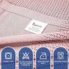 Linteum Textile Supply Leno Weave Blanket, 100% Cotton, Lightweight, Warm, Extra-Fluffy, Premium and Durable Soft & Cozy Bed Blanket for Bed, Couch, Sofa Throw for All Season