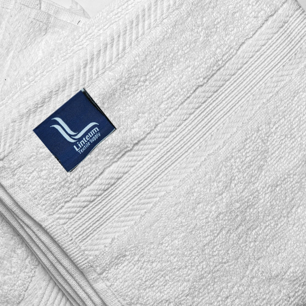 Linteum Textile 20x40 Inch, 100% Cotton Premium-Quality Hair Towels, Salon, Spa, Pool and Gym Towels 16s Ring Spun Quick Dry Fresh & Fluffy Absorbent and Plush