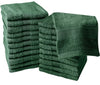 Linteum Textile Washcloth Set 100% Soft Cotton Zero Twist 16 Single Ring Spun Premium Washcloths Face Towel 13x13 Inch
