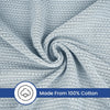 Linteum Textile Supply Leno Weave Blanket, 100% Cotton, Lightweight, Warm, Extra-Fluffy, Premium and Durable Soft & Cozy Bed Blanket for Bed, Couch, Sofa Throw for All Season