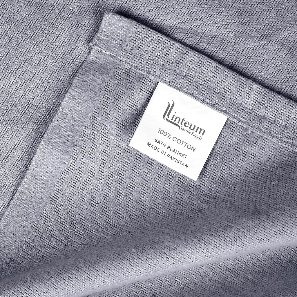 Linteum Textile Cotton Blended Hospital Patient Bath Blanket, Bath Sheet, Lightweight Blanket
