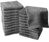 Linteum Textile Washcloth Set 100% Soft Cotton Zero Twist 16 Single Ring Spun Premium Washcloths Face Towel 13x13 Inch