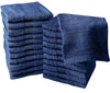 Linteum Textile Washcloth Set 100% Soft Cotton Zero Twist 16 Single Ring Spun Premium Washcloths Face Towel 13x13 Inch
