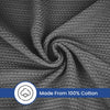 Linteum Textile Supply Leno Weave Blanket, 100% Cotton, Lightweight, Warm, Extra-Fluffy, Premium and Durable Soft & Cozy Bed Blanket for Bed, Couch, Sofa Throw for All Season
