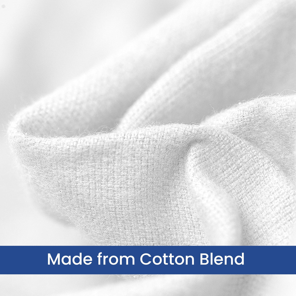 Linteum Textile Cotton Blended Hospital Patient Bath Blanket, Bed Bath Sheet, Twin Blanket Lightweight Sheet Blankets 70x90 in, 1.75 lb. White [2 Pack]
