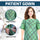 Linteum Textile Supply Premium Green IV Hospital Patient Gown with Telemetry Pocket